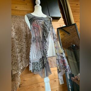 Unique Pop Art To Wear Set Abstract Artist Long Sleeveless Top Tank Whimsigoth S